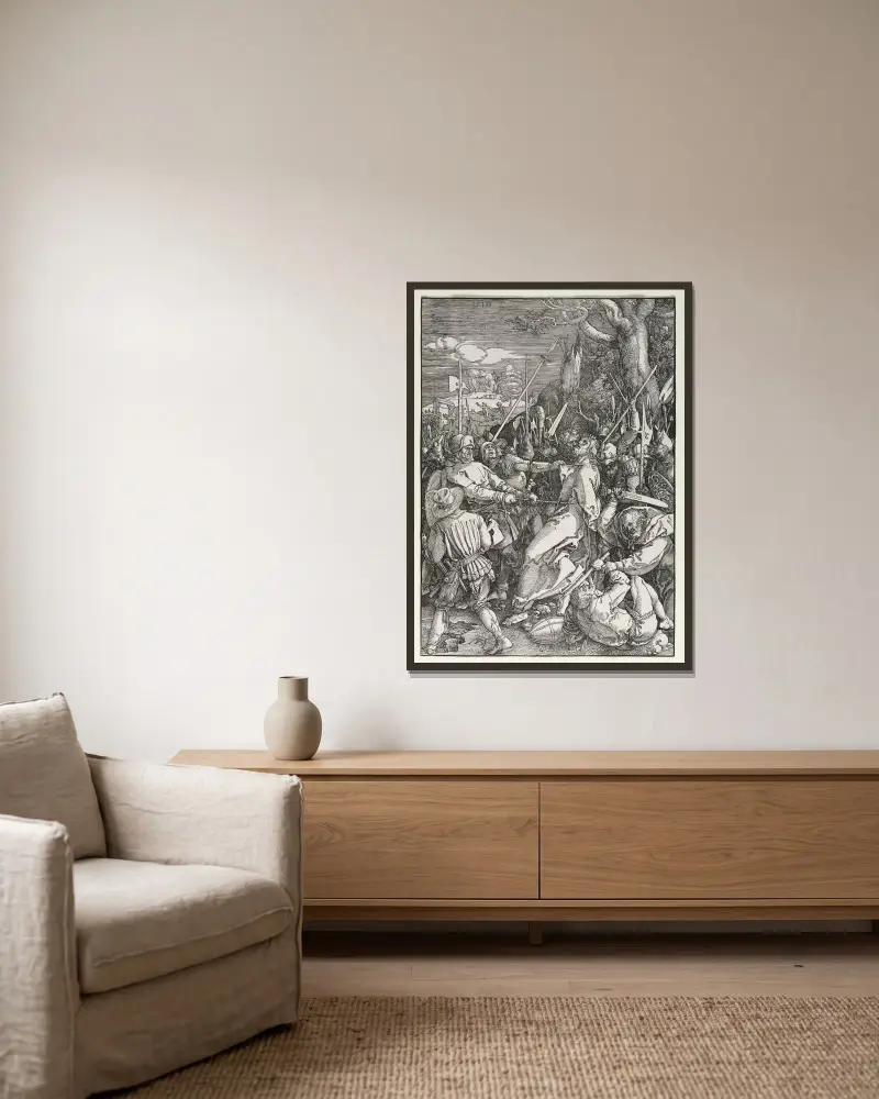 Pojmanie Chrystusa, Albrecht Dürer w ramie na ścianie
