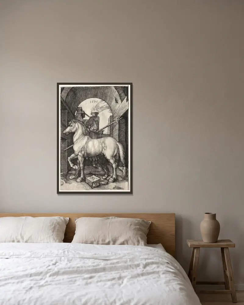 Koníček, Albrecht Dürer v rámu na stěně
