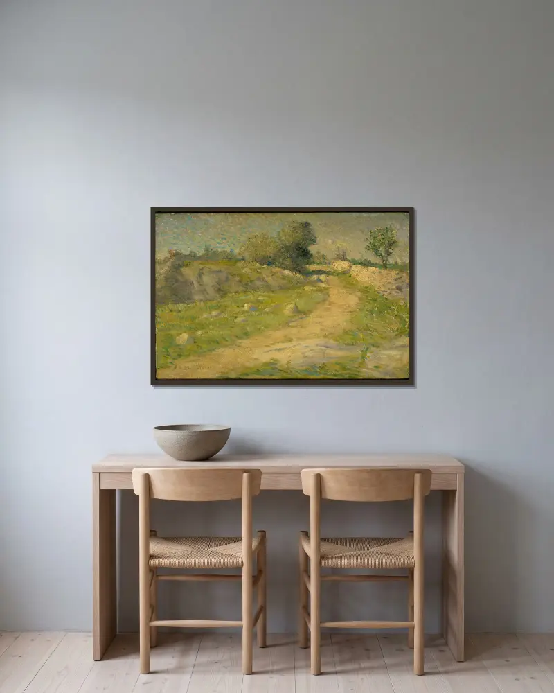 Cesta, Julian Alden Weir v rámu na stěně