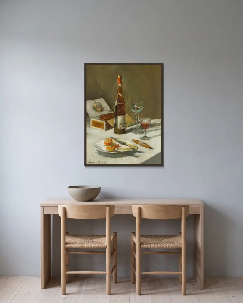 A Christmas Repast av Stanhope Alexander Forbes inramad på en vägg