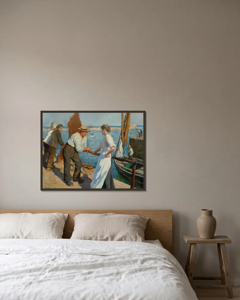 Die Pier Head von Stanhope Alexander Forbes gerahmt an einer Wand