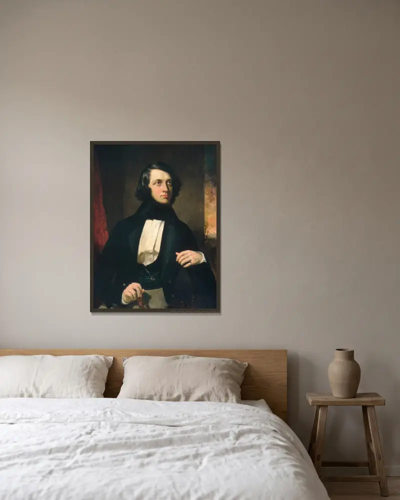 Alexander Van Rensselaer av George Peter Alexander Healy inramad på en vägg