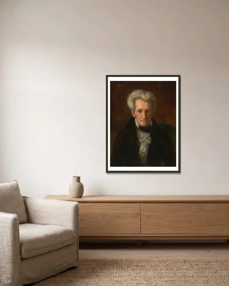 Andrew Jackson, George Peter Alexander Healy w ramie na ścianie