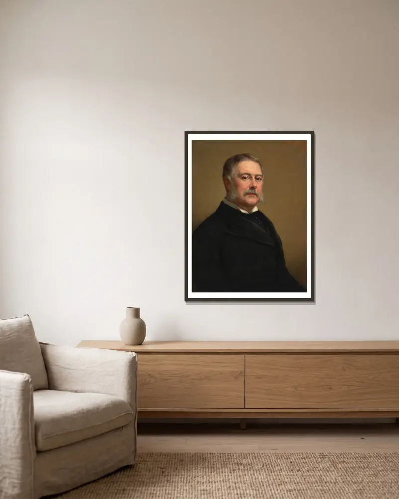 Chester Alan Arthur av George Peter Alexander Healy inramad på en vägg