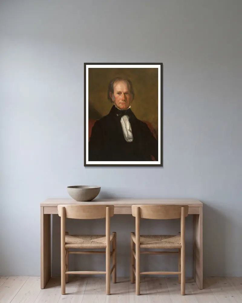 Henry Clay von George Peter Alexander Healy gerahmt an einer Wand