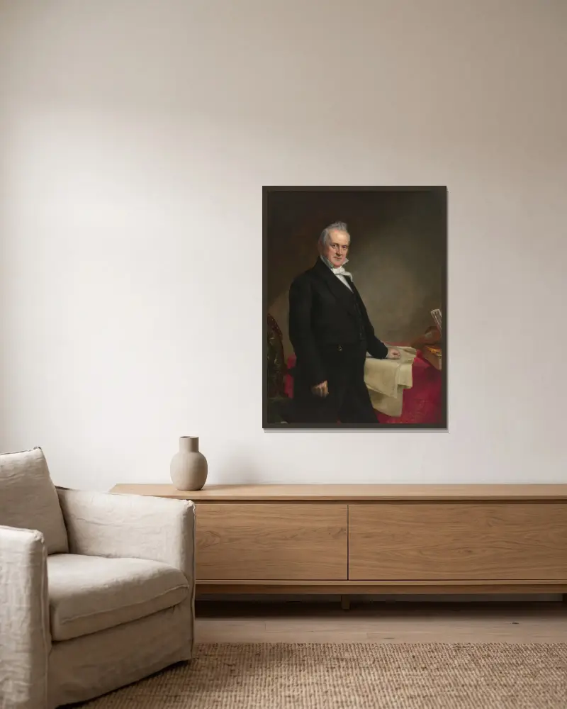 James Buchanan, 1859 – nr 2 av George Peter Alexander Healy inramad på en vägg