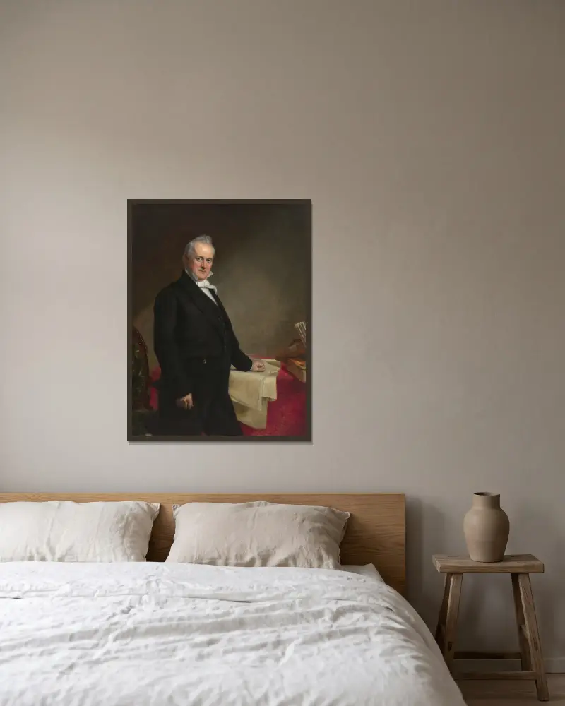 James Buchanan, 1859 – nr 2 av George Peter Alexander Healy inramad på en vägg