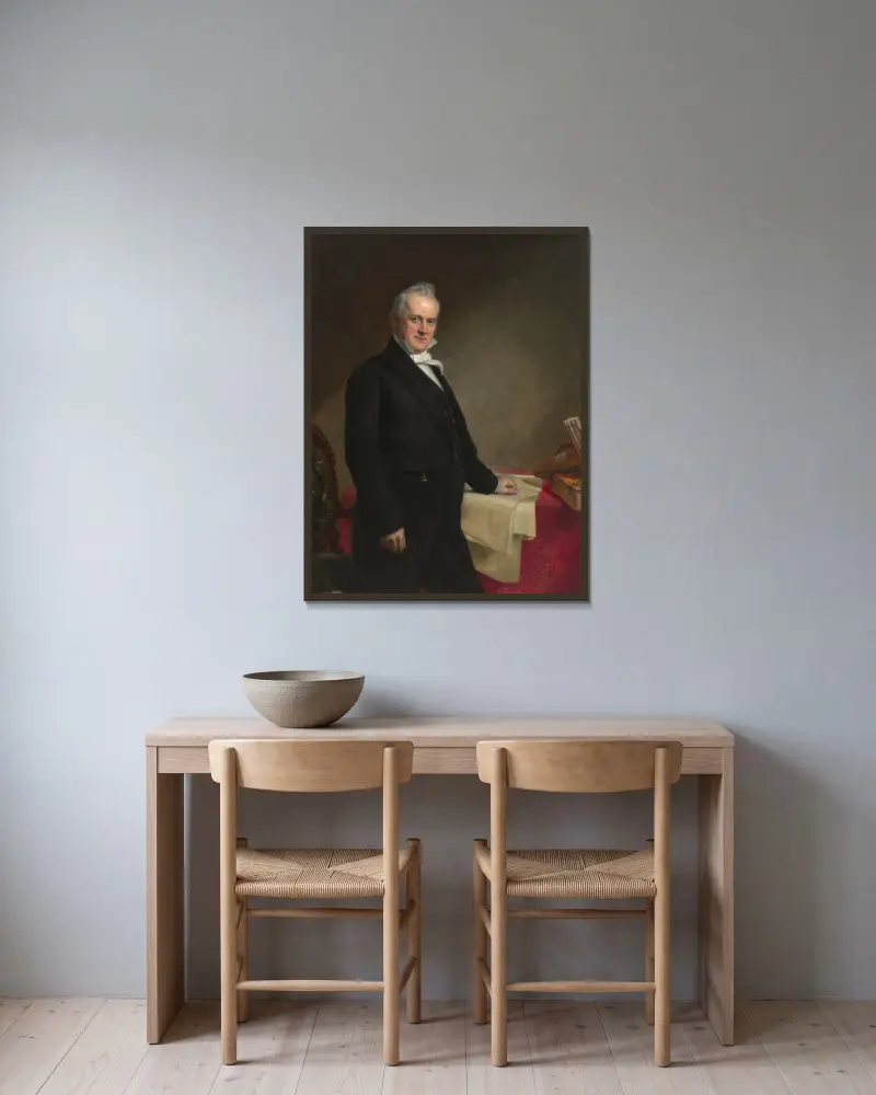 James Buchanan, 1859 – nr 2 av George Peter Alexander Healy inramad på en vägg