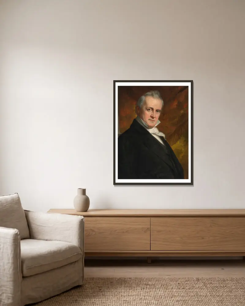 James Buchanan, 1859 – nr 1 av George Peter Alexander Healy inramad på en vägg