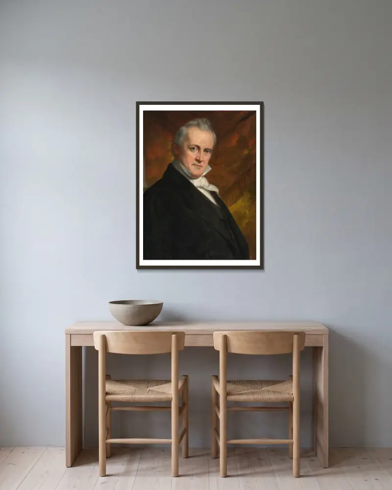 James Buchanan, 1859 – nr 1 av George Peter Alexander Healy inramad på en vägg