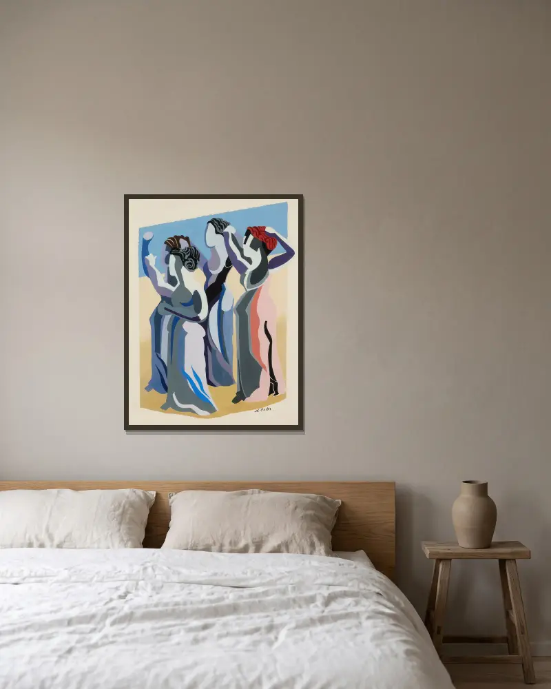 Operette von Alexandra Exter gerahmt an einer Wand