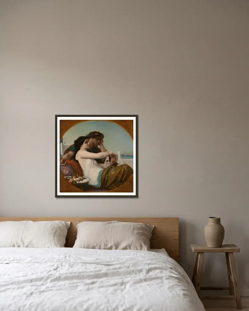 Řasy a Bonifác, Alexandre Cabanel v rámu na stěně