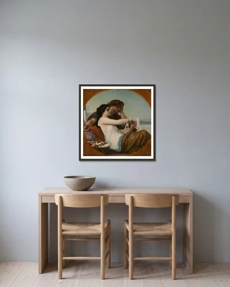 Řasy a Bonifác, Alexandre Cabanel v rámu na stěně