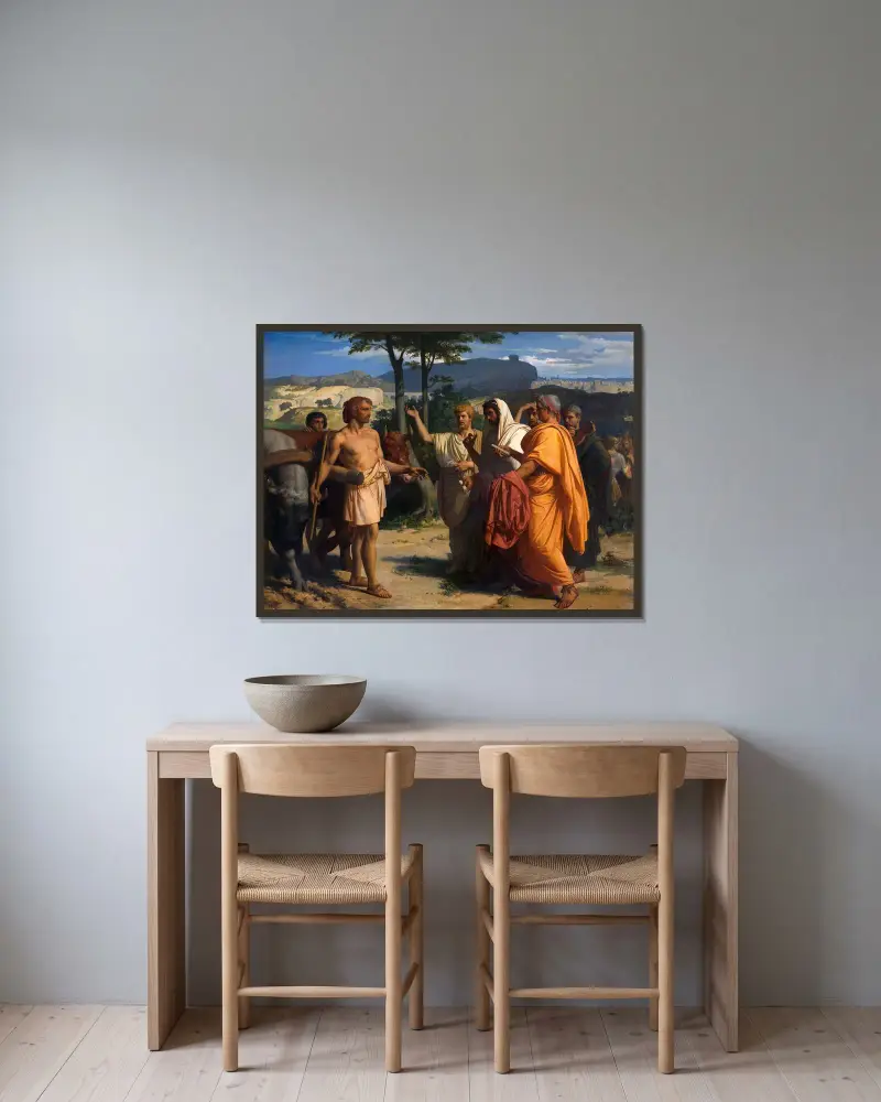 Cincinnatus tar emot Roms sändebud av Alexandre Cabanel inramad på en vägg
