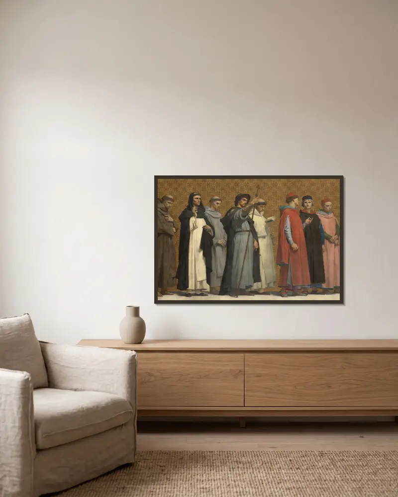 La Vie de Saint Louis – nr 2 av Alexandre Cabanel inramad på en vägg