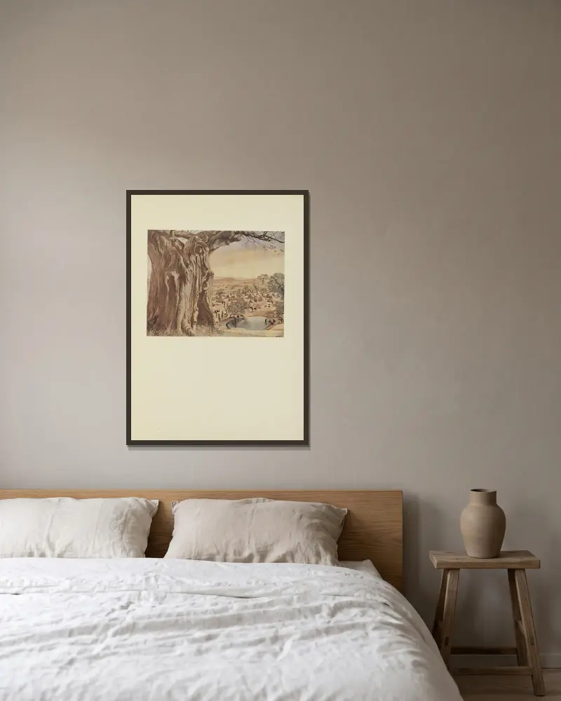 Baobab (Sudan), Alexandre Jacovleff w ramie na ścianie