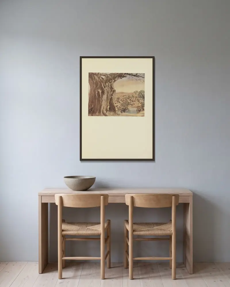Baobab (Sudan), Alexandre Jacovleff w ramie na ścianie