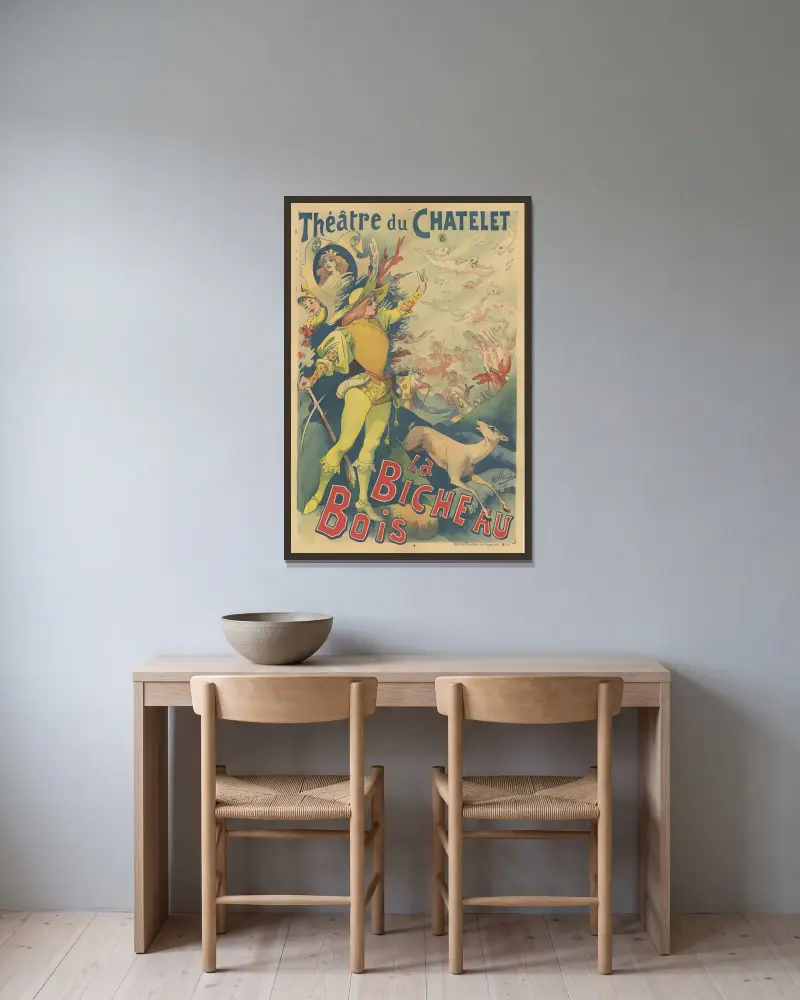 Théatre du Chatelet. La Biche aux bois, Alfred Choubrac w ramie na ścianie