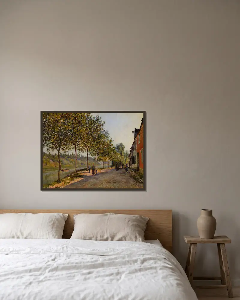 Czerwcowy poranek w Saint-Mammès, Alfred Sisley w ramie na ścianie