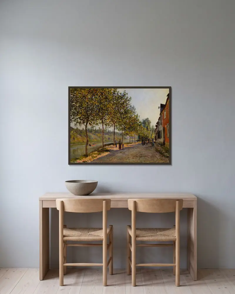 Czerwcowy poranek w Saint-Mammès, Alfred Sisley w ramie na ścianie
