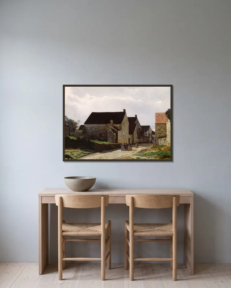 Kobiety idące do lasu, Alfred Sisley w ramie na ścianie