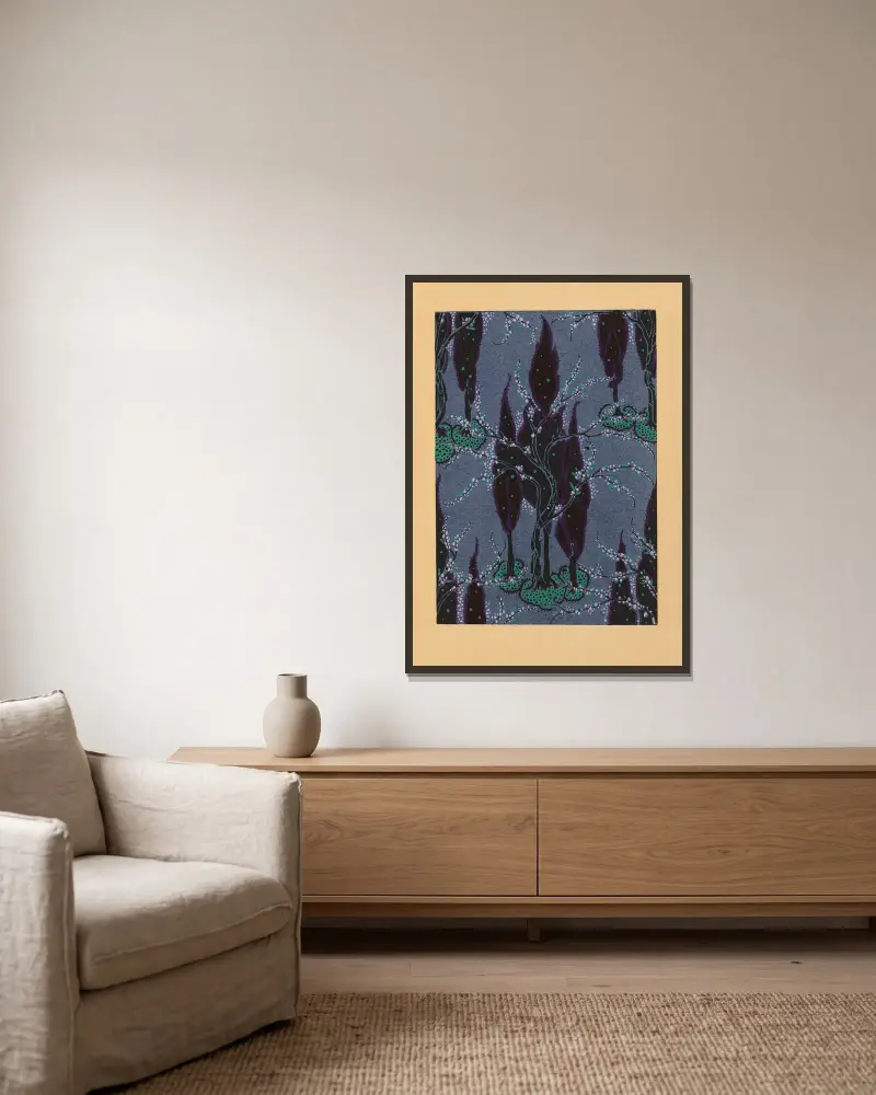 20 compositions en couleurs dans le style oriental Pl.02 av Emile-Allain Séguy inramad på en vägg