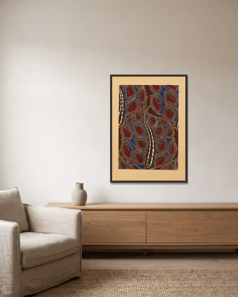 20 compositions en couleurs dans le style oriental Pl.03 av Emile-Allain Séguy inramad på en vägg