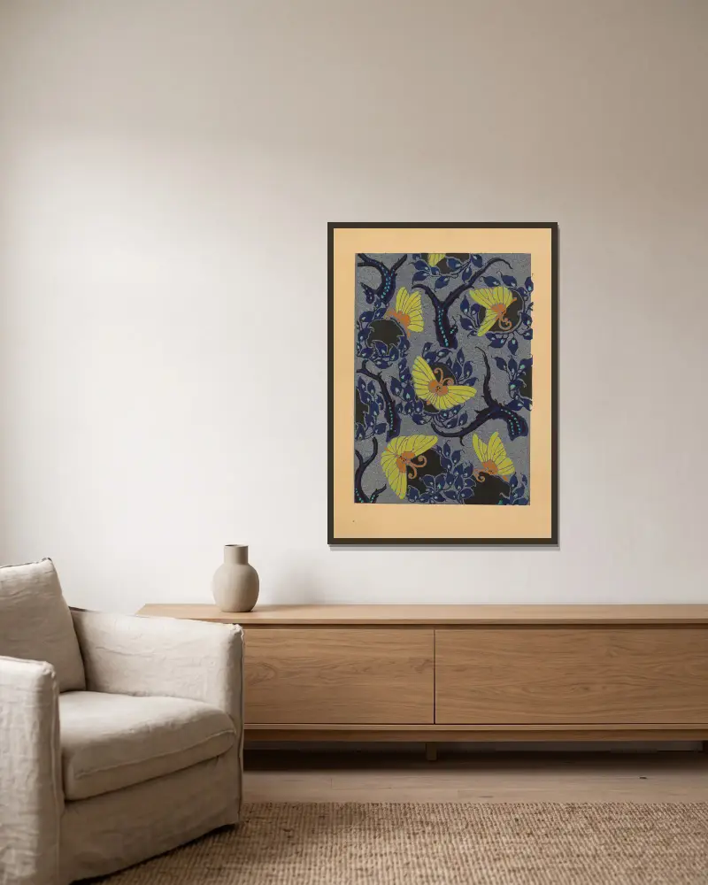 20 compositions en couleurs dans le style oriental Pl.05 av Emile-Allain Séguy inramad på en vägg