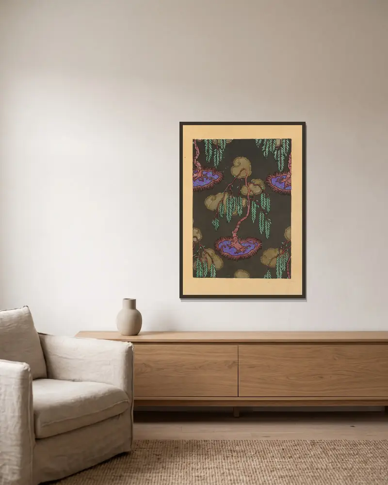 20 compositions en couleurs dans le style oriental Pl.11 av Emile-Allain Séguy inramad på en vägg
