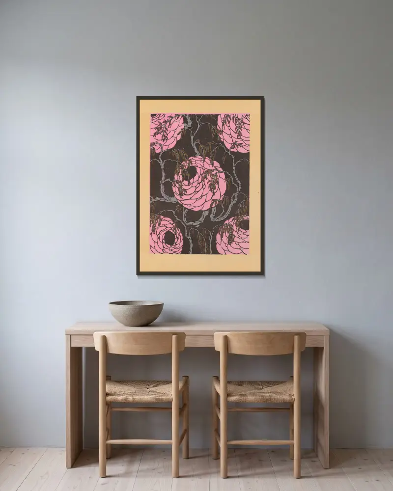 20 compositions en couleurs dans le style oriental Pl.16 av Emile-Allain Séguy inramad på en vägg