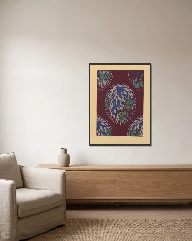 20 compositions en couleurs dans le style oriental Pl.17 av Emile-Allain Séguy inramad på en vägg