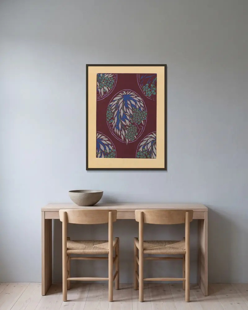 20 compositions en couleurs dans le style oriental Pl.17 av Emile-Allain Séguy inramad på en vägg
