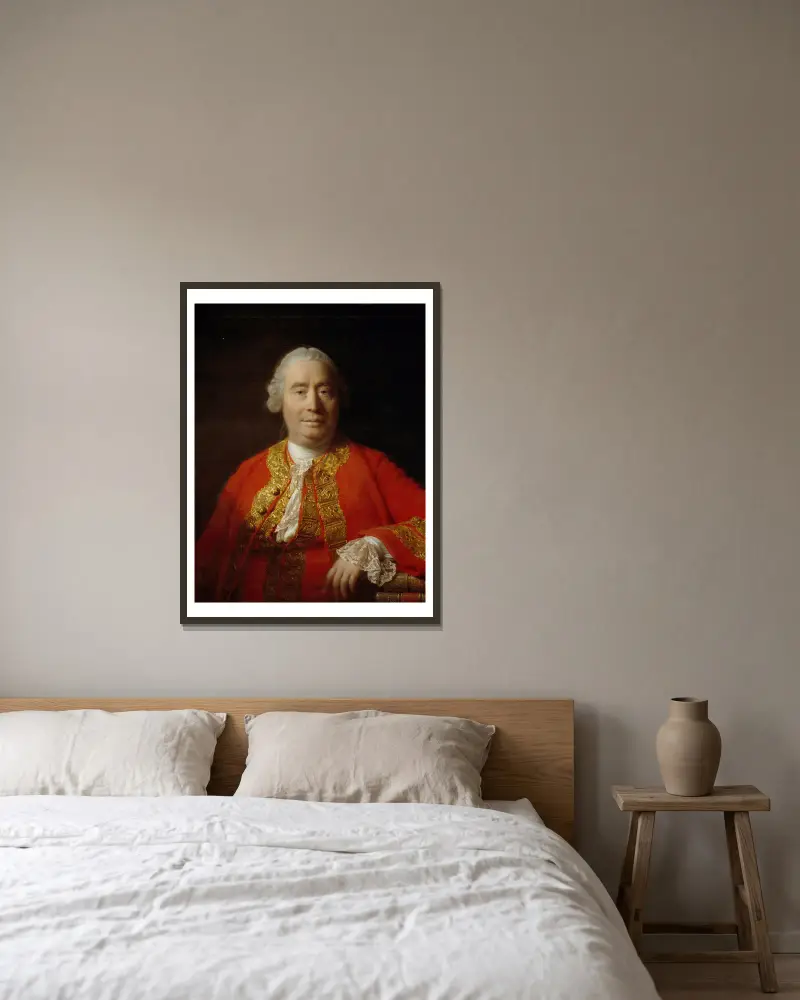 David Hume, historyk i filozof, Allan Ramsay w ramie na ścianie