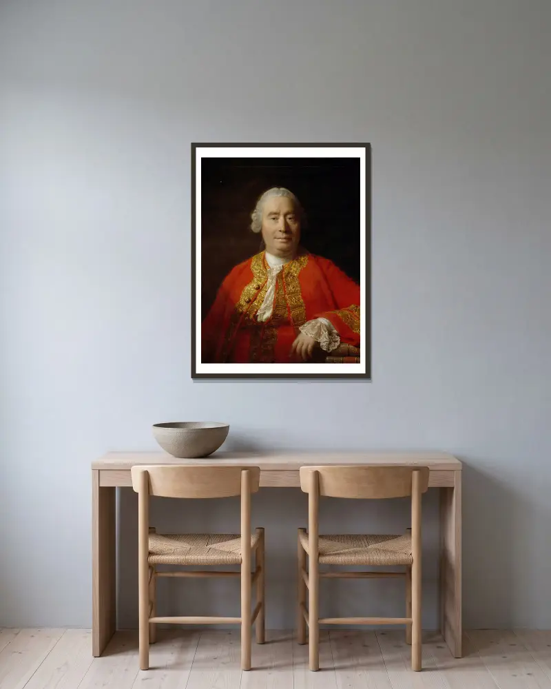 David Hume, historyk i filozof, Allan Ramsay w ramie na ścianie