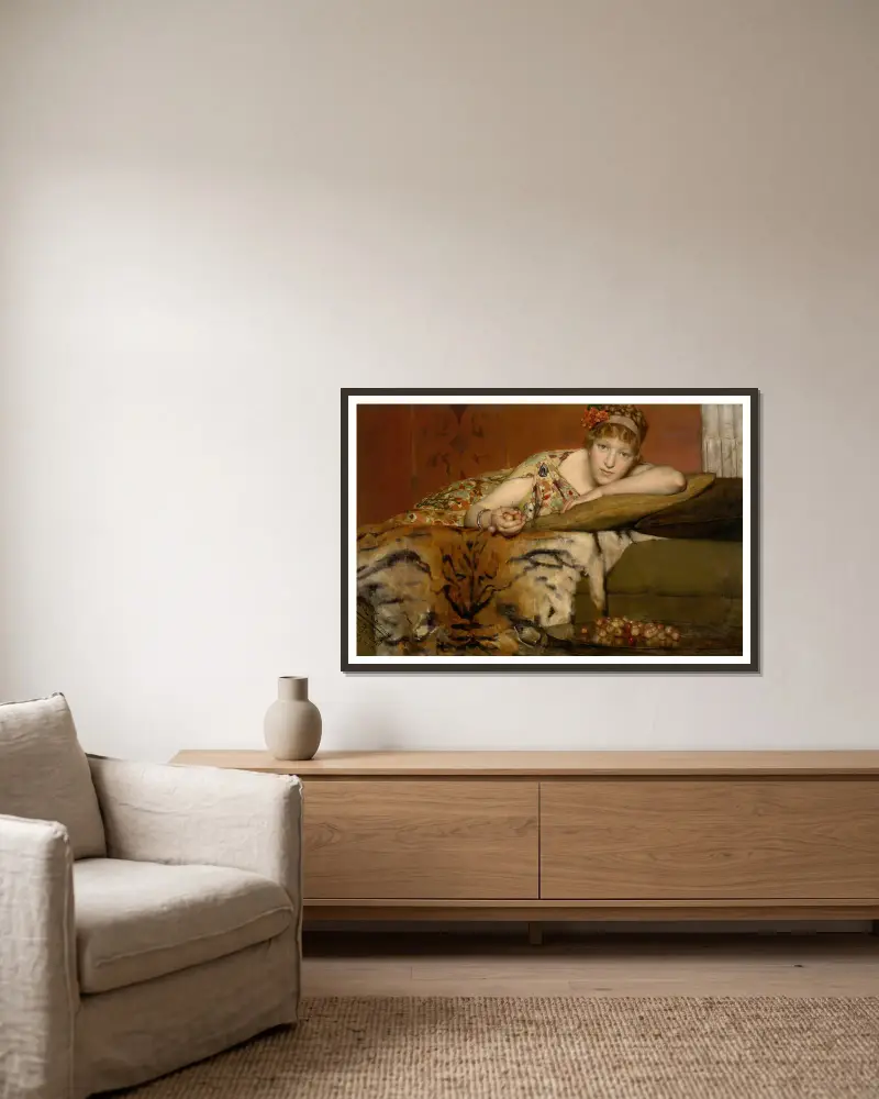 Czereśnie, Lawrence Alma-Tadema w ramie na ścianie