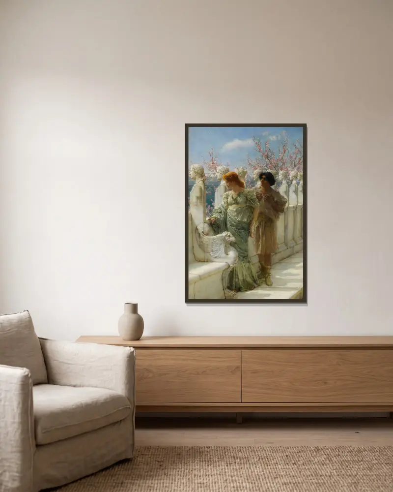 Minione i obecne pokolenia, Lawrence Alma-Tadema w ramie na ścianie
