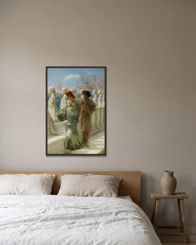 Minione i obecne pokolenia, Lawrence Alma-Tadema w ramie na ścianie