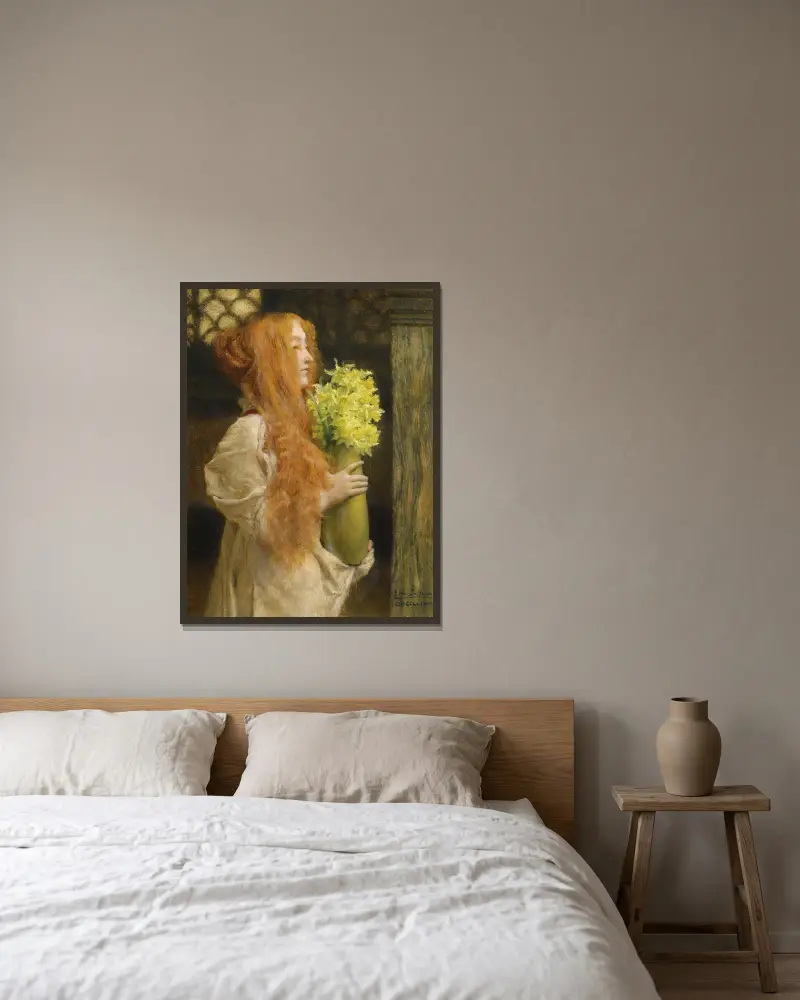 Wiosenne kwiaty, Lawrence Alma-Tadema w ramie na ścianie