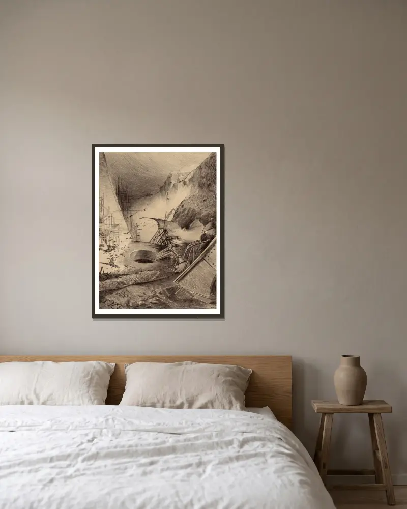 Tote Marsianer von Henrique Alvim Corrêa gerahmt an einer Wand