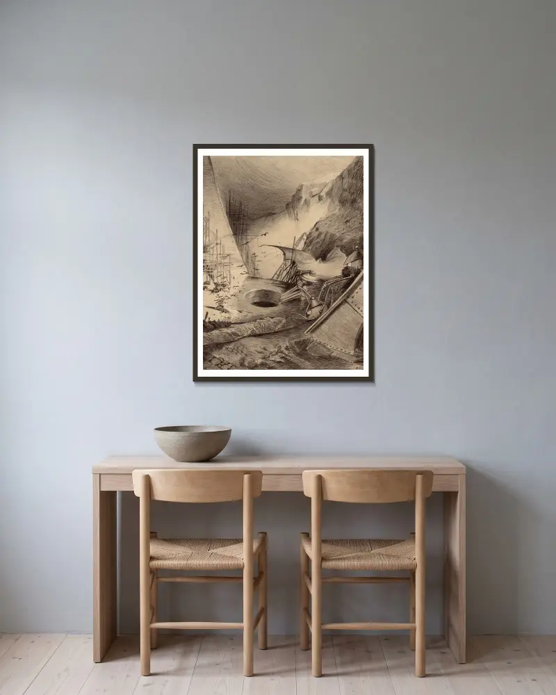 Tote Marsianer von Henrique Alvim Corrêa gerahmt an einer Wand