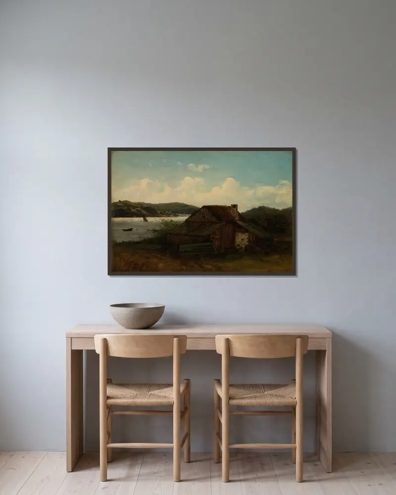 Fra Sponga, Mandal av Amaldus Nielsen inramad på en vägg