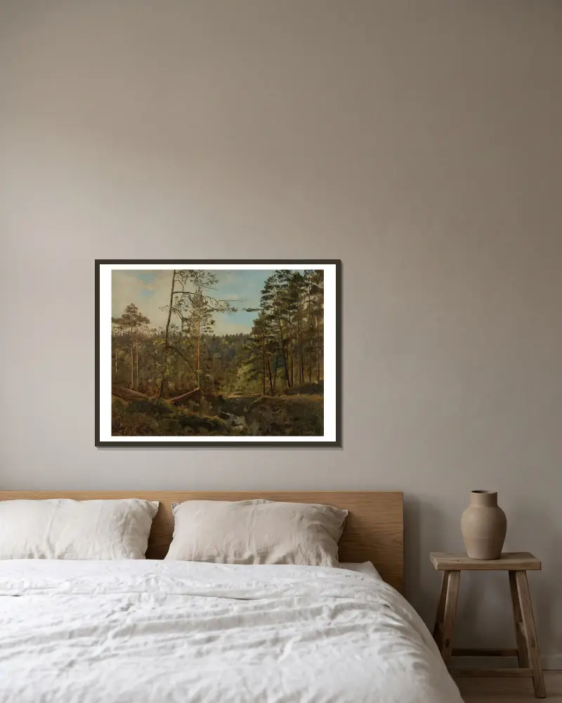Fra Svinestad, Mandal von Amaldus Nielsen gerahmt an einer Wand