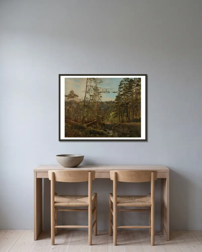 Fra Svinestad, Mandal von Amaldus Nielsen gerahmt an einer Wand