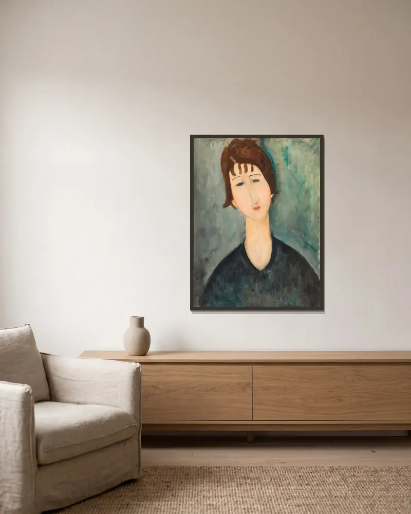 Kobieta, Amedeo Modigliani w ramie na ścianie