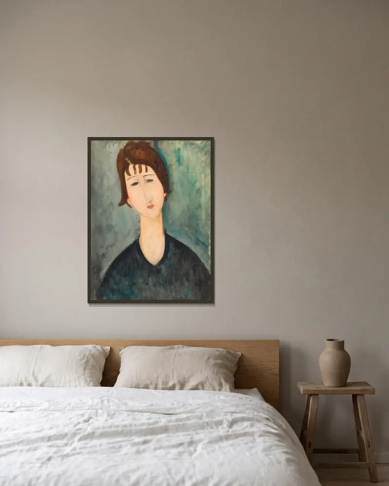 Kobieta, Amedeo Modigliani w ramie na ścianie