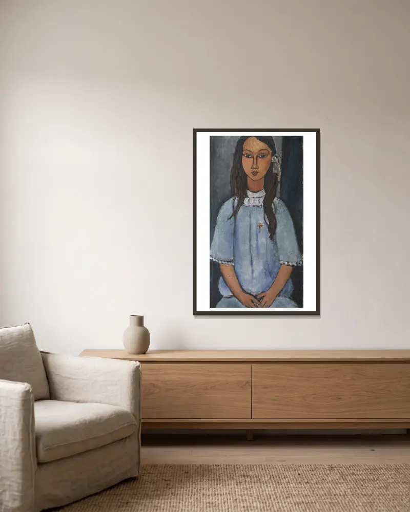 Alice, Amedeo Modigliani v rámu na stěně