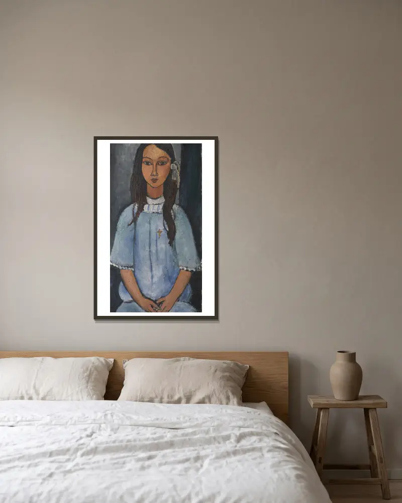 Alice, Amedeo Modigliani v rámu na stěně