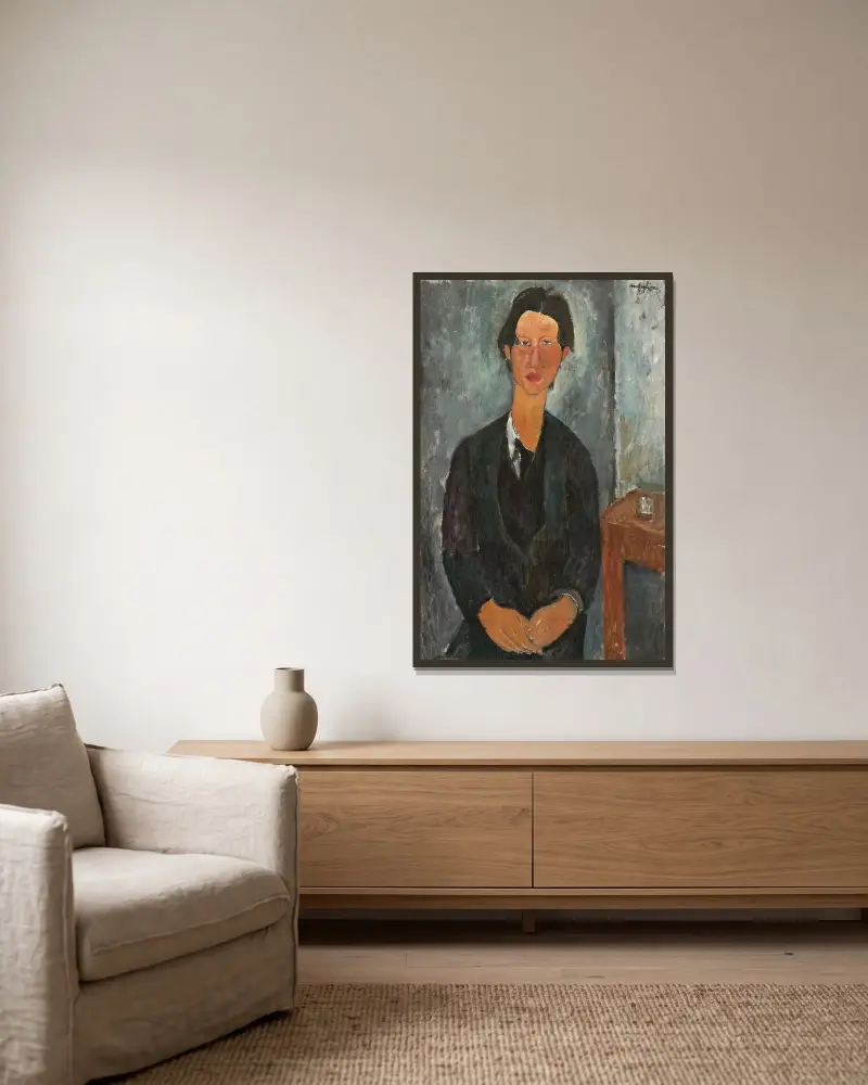 Chaim Soutine, Amedeo Modigliani v rámu na stěně