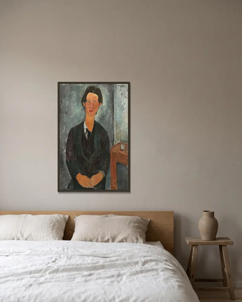 Chaim Soutine, Amedeo Modigliani v rámu na stěně