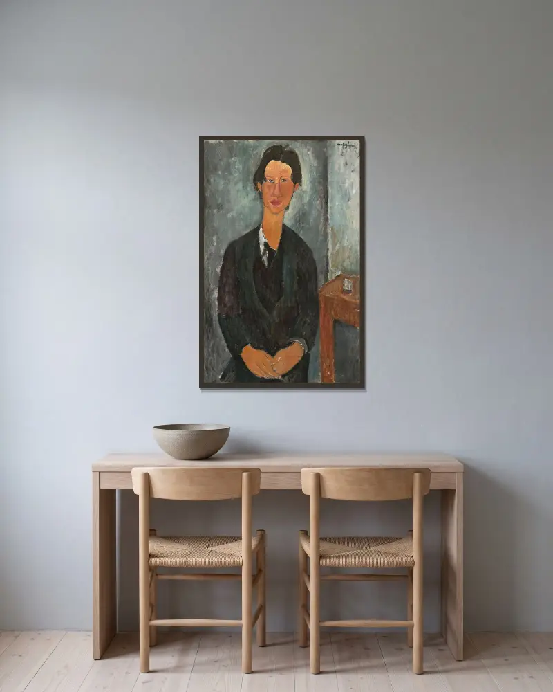 Chaim Soutine, Amedeo Modigliani v rámu na stěně